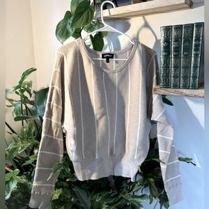 Horozontal knit verticle striped Express sweater